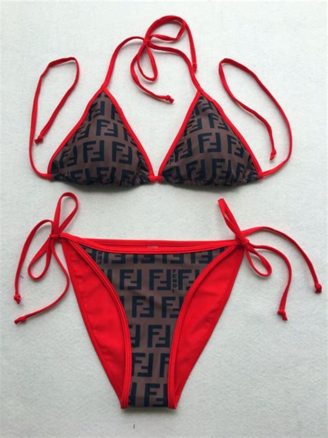 fendi fake swimsuit|fendi bikini orange.